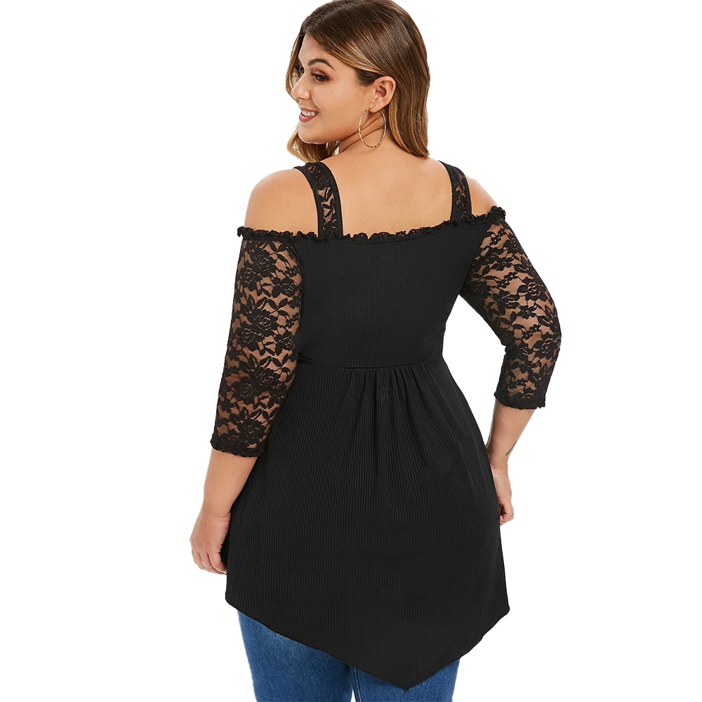 Full Length Vintage Lace Blouse | For Bold Girls™ - Women's Plus Size ...