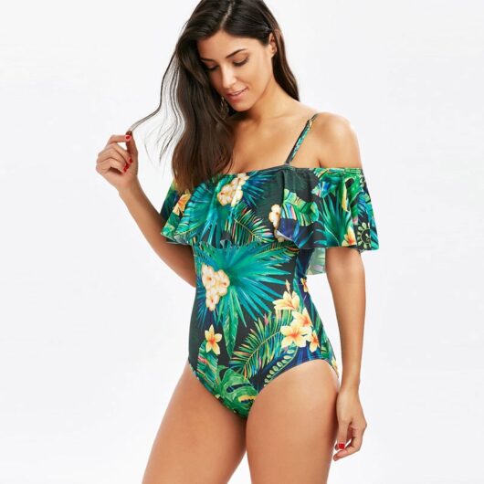 Floral Plus Size One-piece Swimsuit