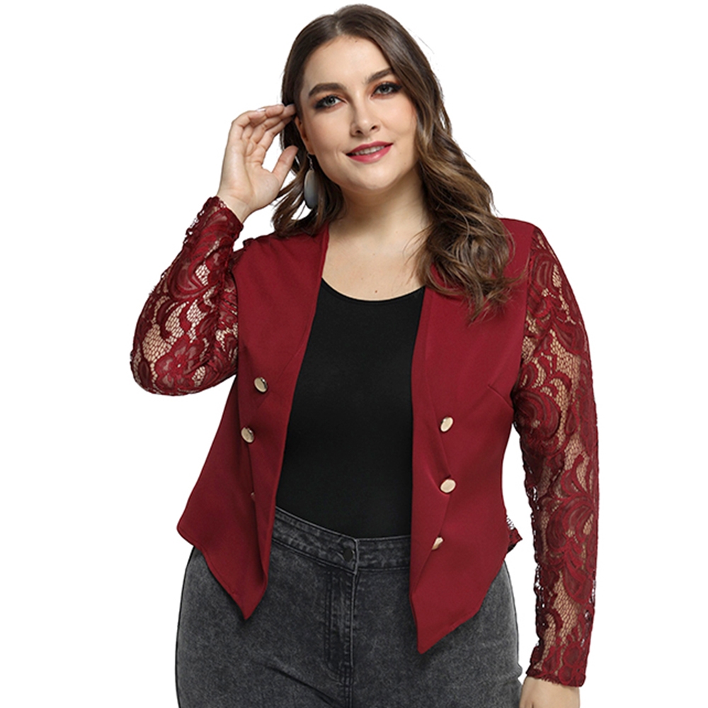 Red Lace Sleeve Jacket | For Bold Girls™