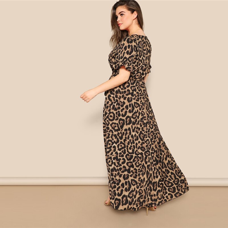 leopard print maxi