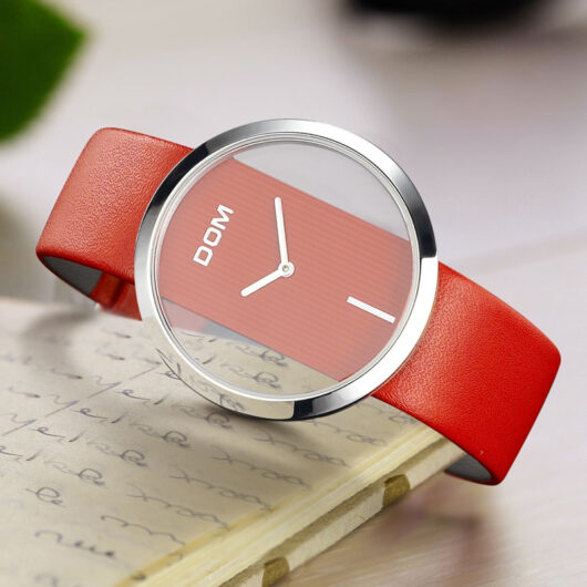 Wristwatch with Leather Strap