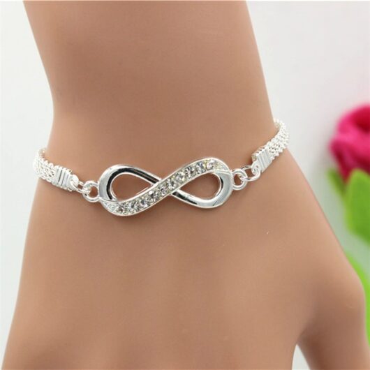 Silver Infinity Chain Bracelet
