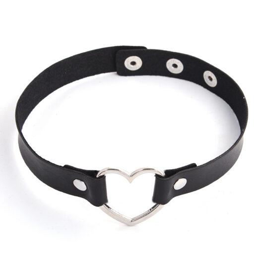 Heart Shaped Leather Necklace