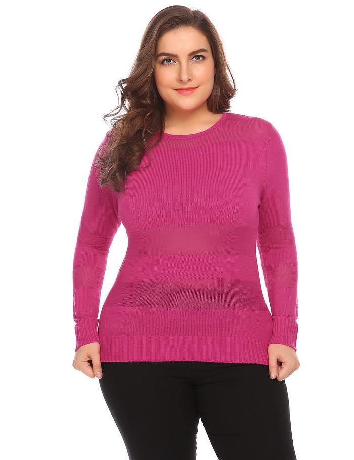 Solid Lightweight See-through Sweater | For Bold Girls™