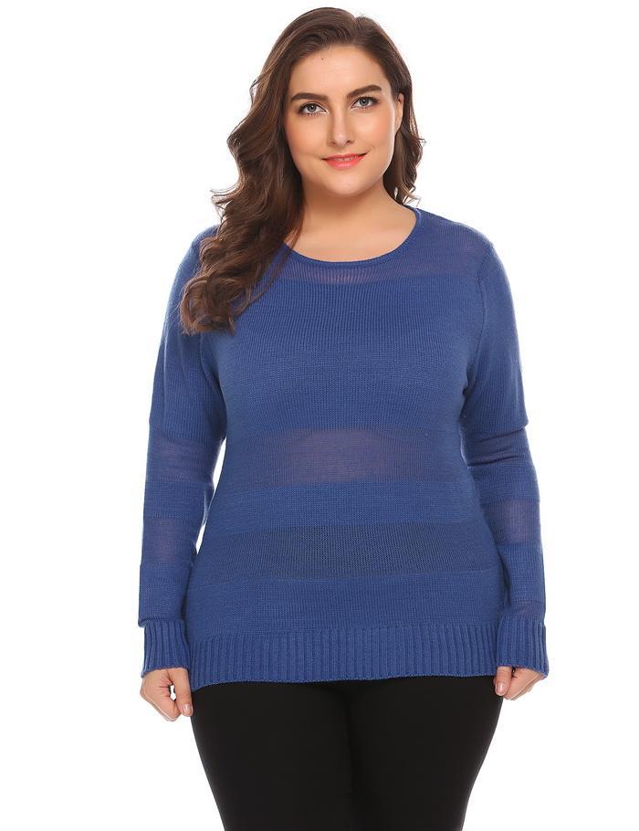 Solid Lightweight See-through Sweater | For Bold Girls™