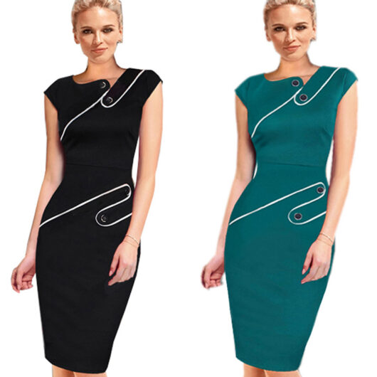 Office Style Pencil Dress