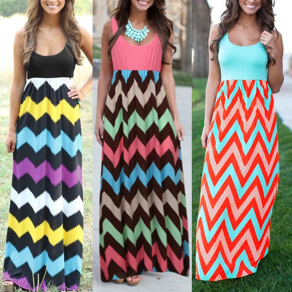 Summer Geometrical Patterned Maxi Dress | For Bold Girls™ - Women's ...