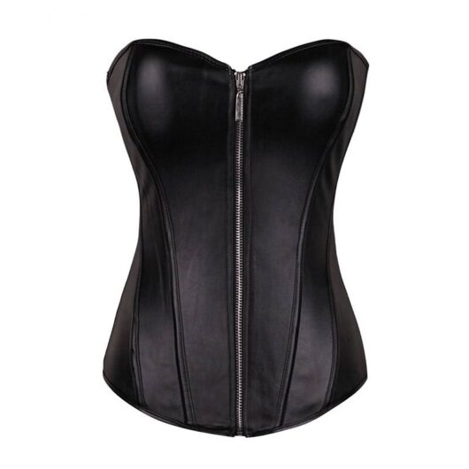 Leather Women's Corset in Plus Size