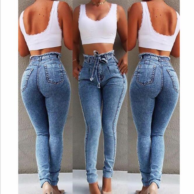 Drawstring Plus Size High Waisted Jeans | For Bold Girls™ - Women's ...