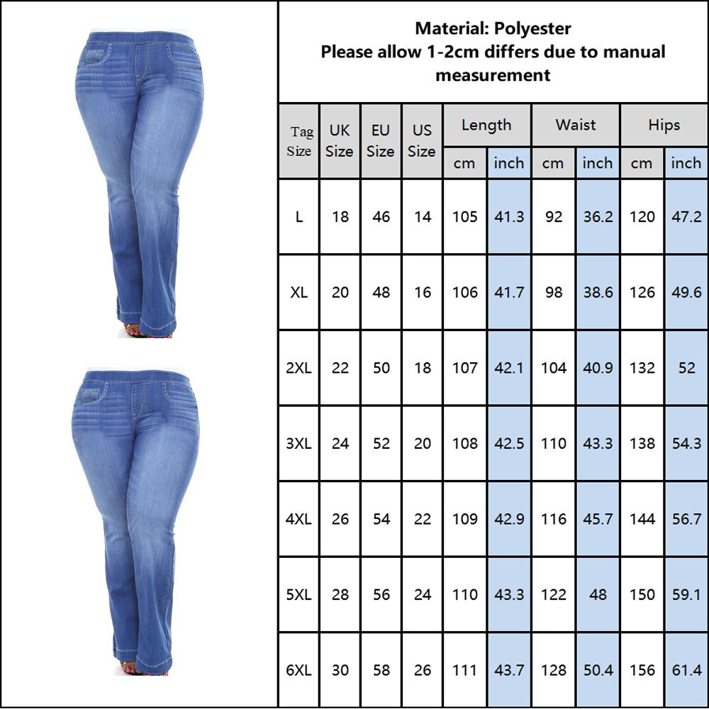 Size Chart For Bottoms