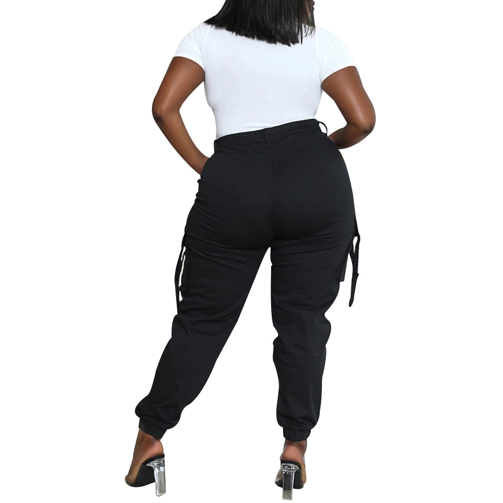 Black Plus Size Jogger Cargo Pants | For Bold Girls™ - Women's Plus ...