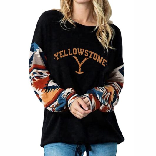 Yellowstone O-neck Long Sleeve Sweatshirt